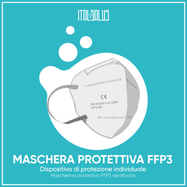 disegno mascherina protettiva FFP3 certificata