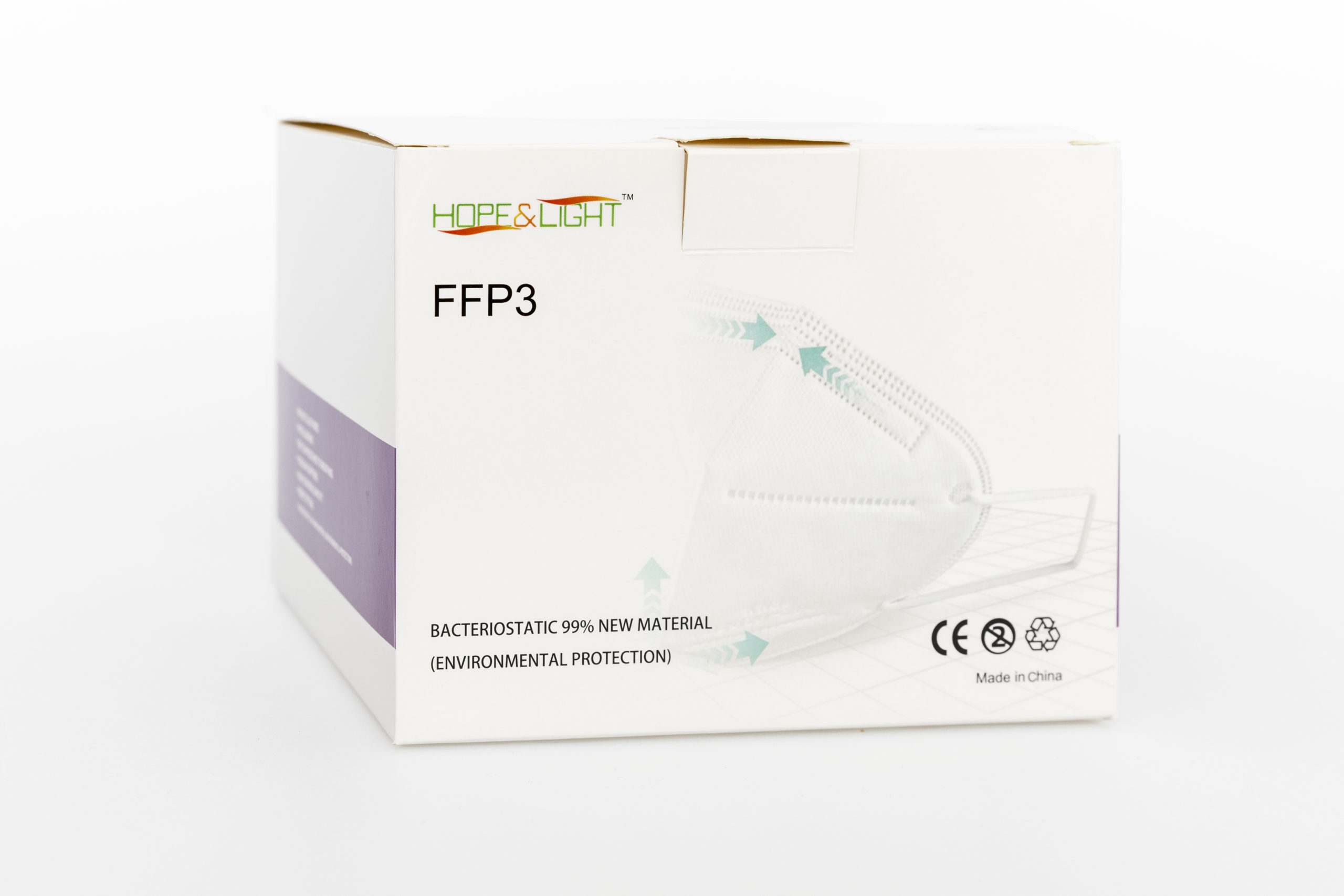 immagine packaging frontale mascherina protettiva FFP3
