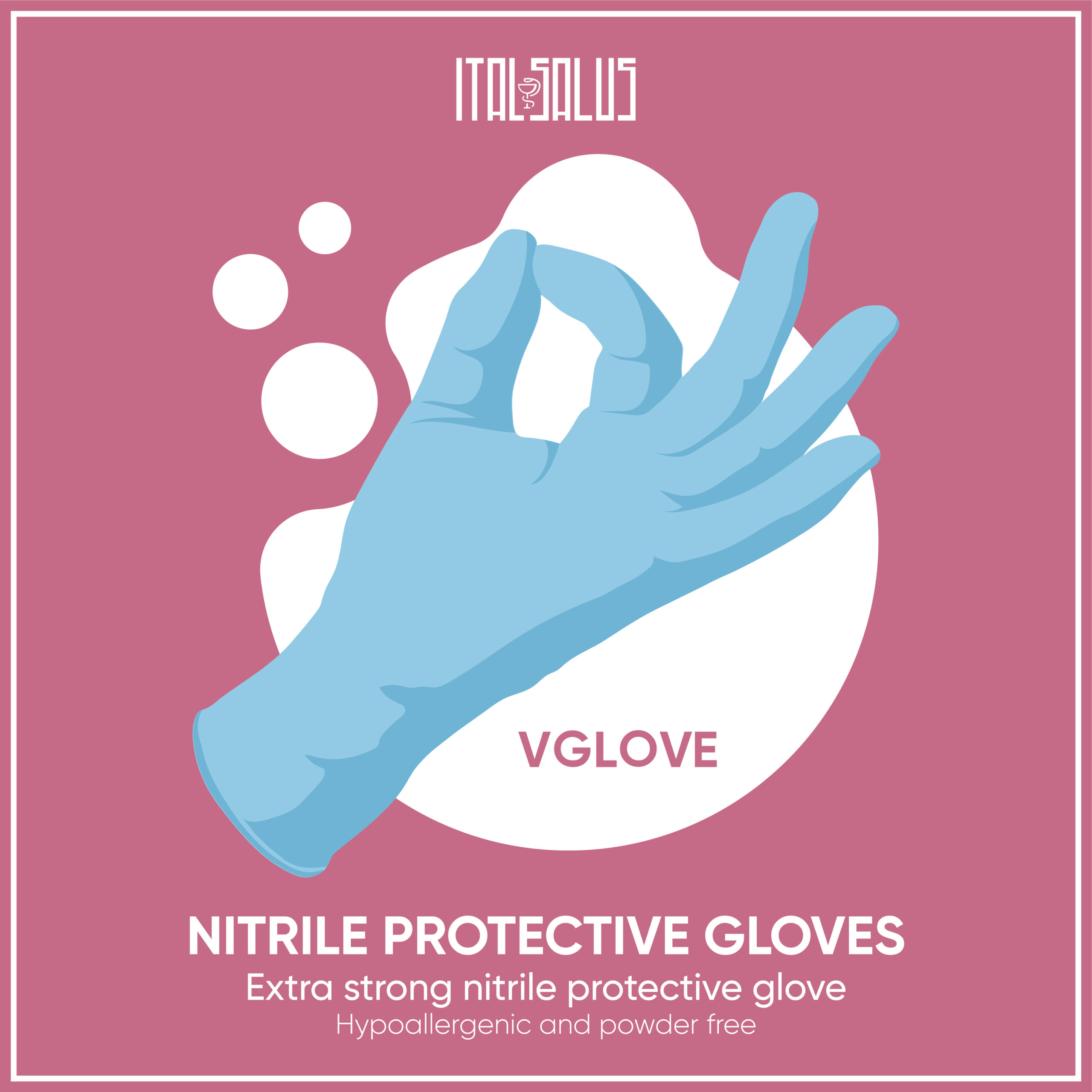 nitrile protective gloves vglove draw