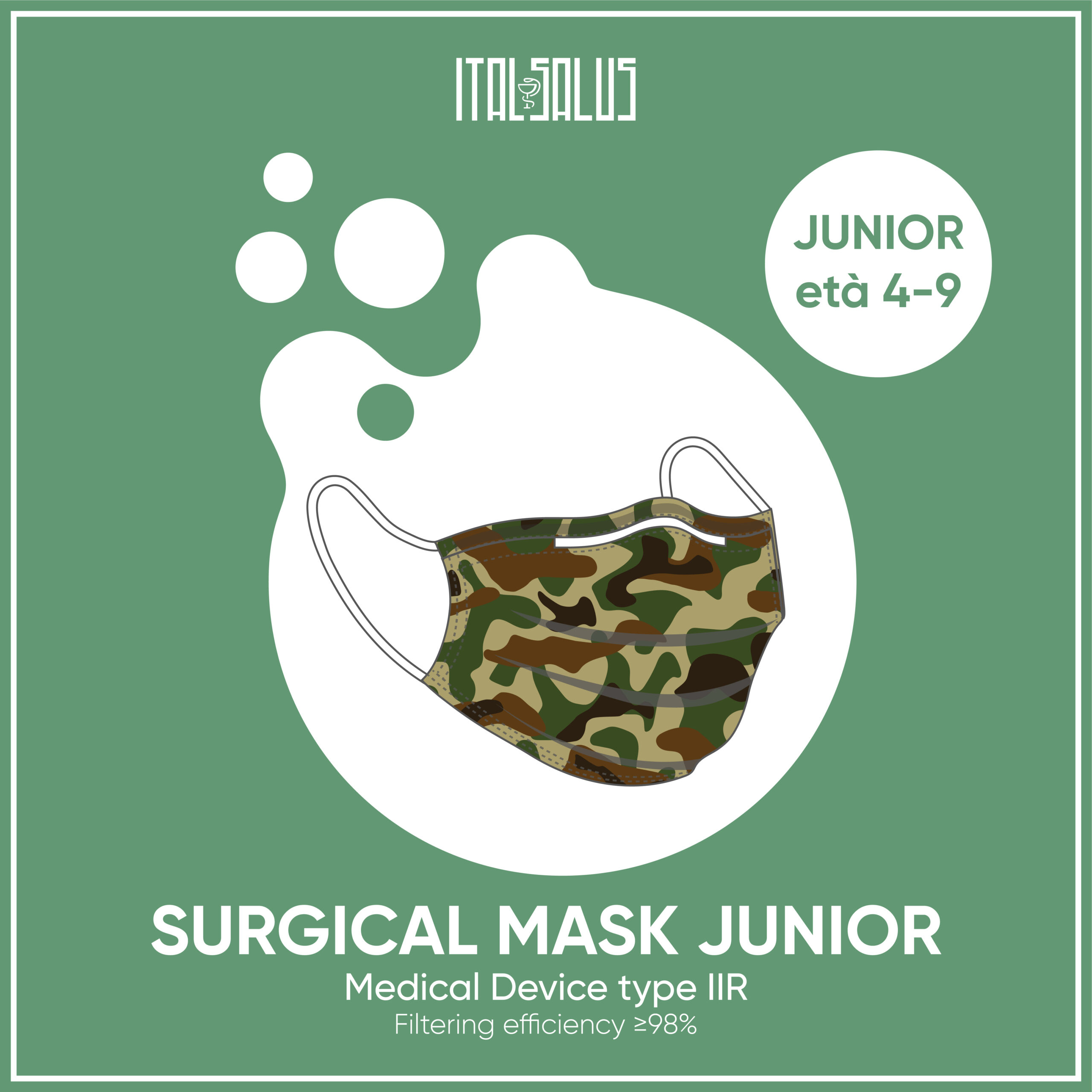 surgical mask kids camouflage draw
